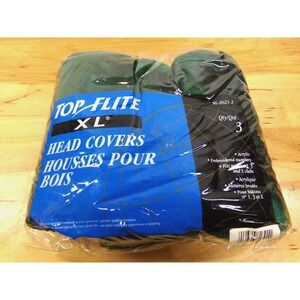 Top Flite XL Head Covers Green 86-0023-2 Fits #1, 3 and X Clubs - Faux Fur‎